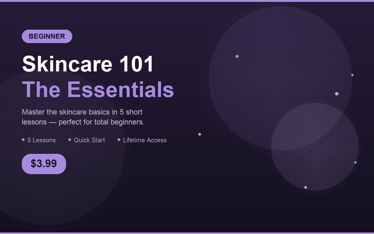 Skincare 101: The Essentials